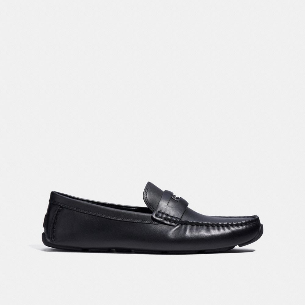 Black store driving shoes