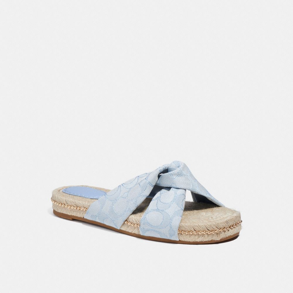 COACH®,CHARLI ESPADRILLE,Light Blue,Front View