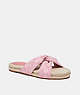 COACH®,CHARLI ESPADRILLE,Signature Jacquard,Pink,Front View