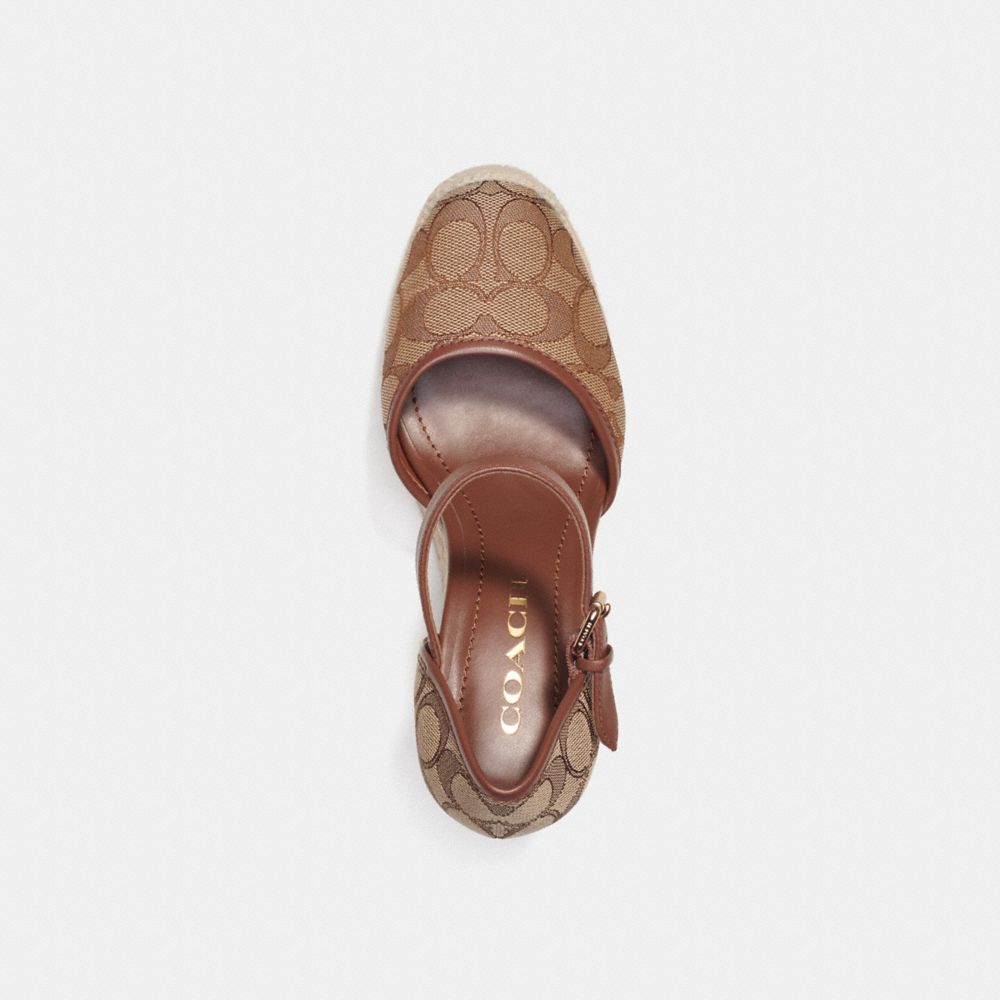 COACH®,Raine Espadrille In Signature Jacquard,,Inside View,Top View