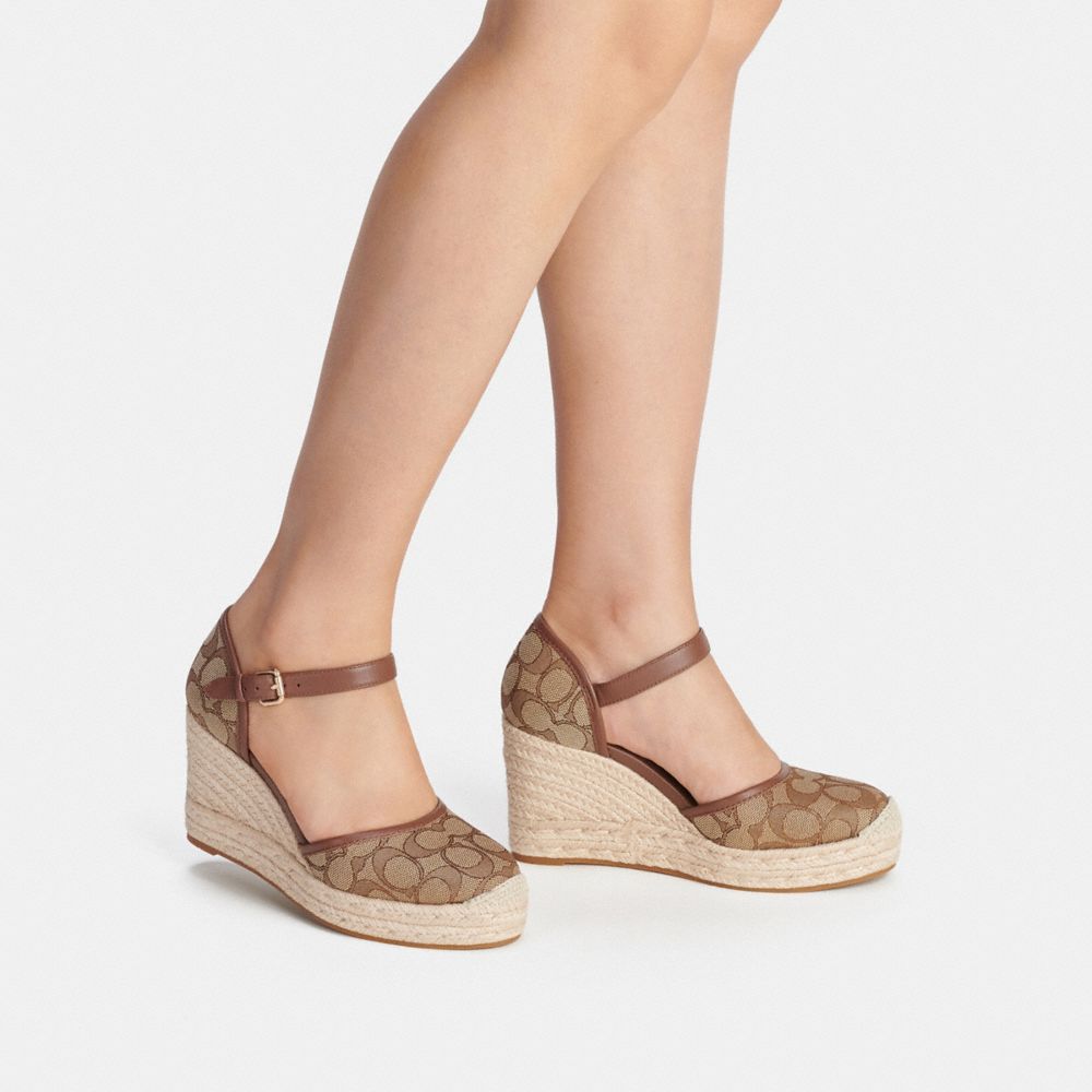 COACH®,Raine Espadrille In Signature Jacquard,,Detail View