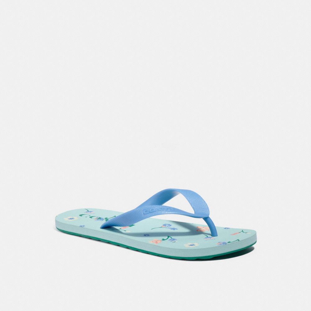 Zak flip flop 2025 with floral print