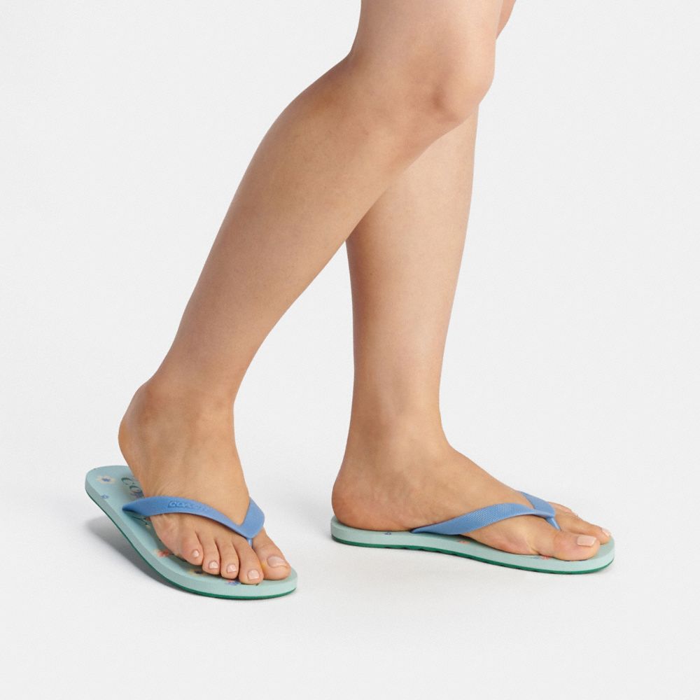Zak Flip Flop With Floral