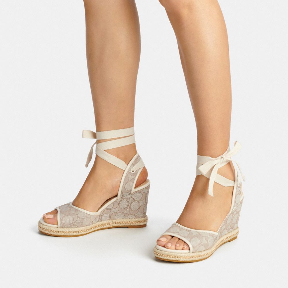 Courage espadrille cheap wedge sandals