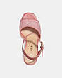 COACH®,MADDY SANDAL,Pink,Inside View,Top View