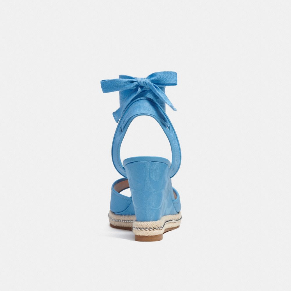 COACH®,Page Wedge In Recycled Signature Jacquard,,Alternate View