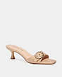 COACH®,ABIGAIL SANDAL,Leather,Beechwood,Front View