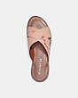 COACH®,HILDA SANDAL WITH FLORAL,Leather,Faded Blush,Inside View,Top View