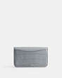 COACH®,HAYDEN CROSSBODY BAG,croc embossed leather,Mini,Silver/Grey Blue,Back View