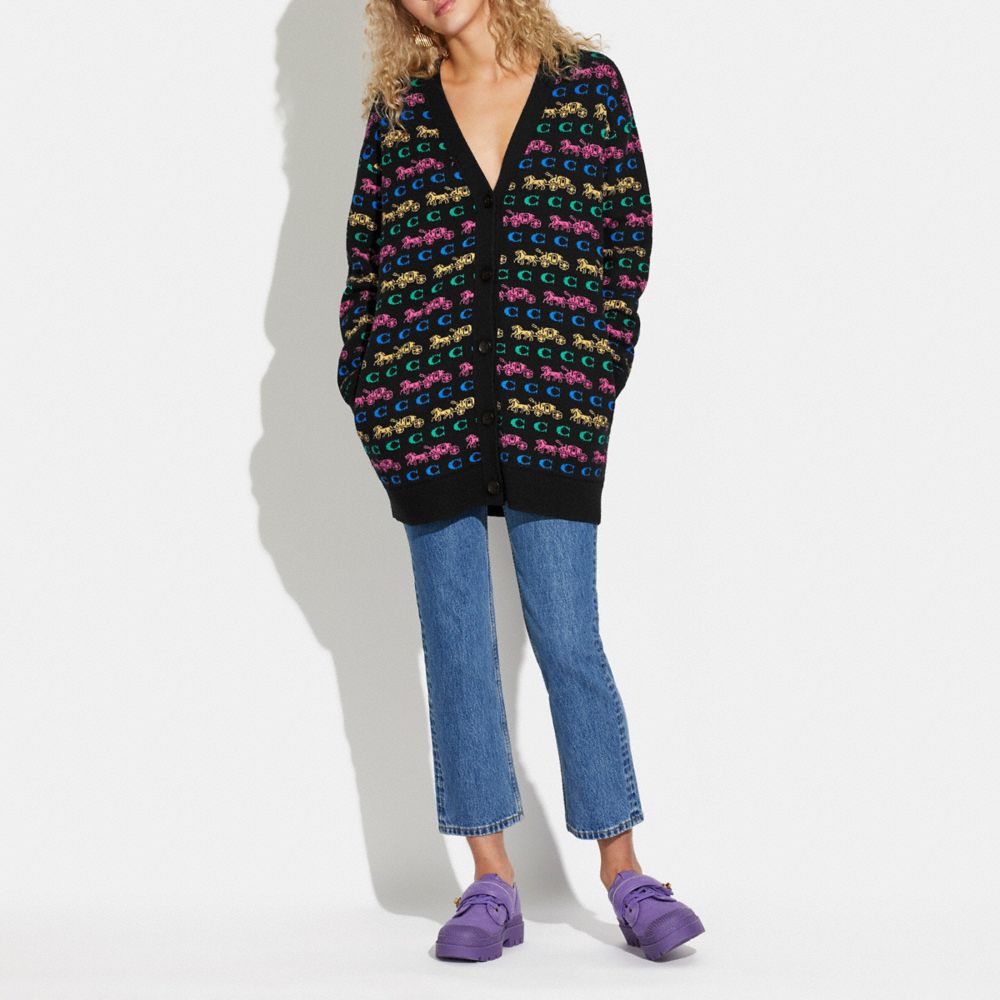 Cardigan Cheval Et Chariot