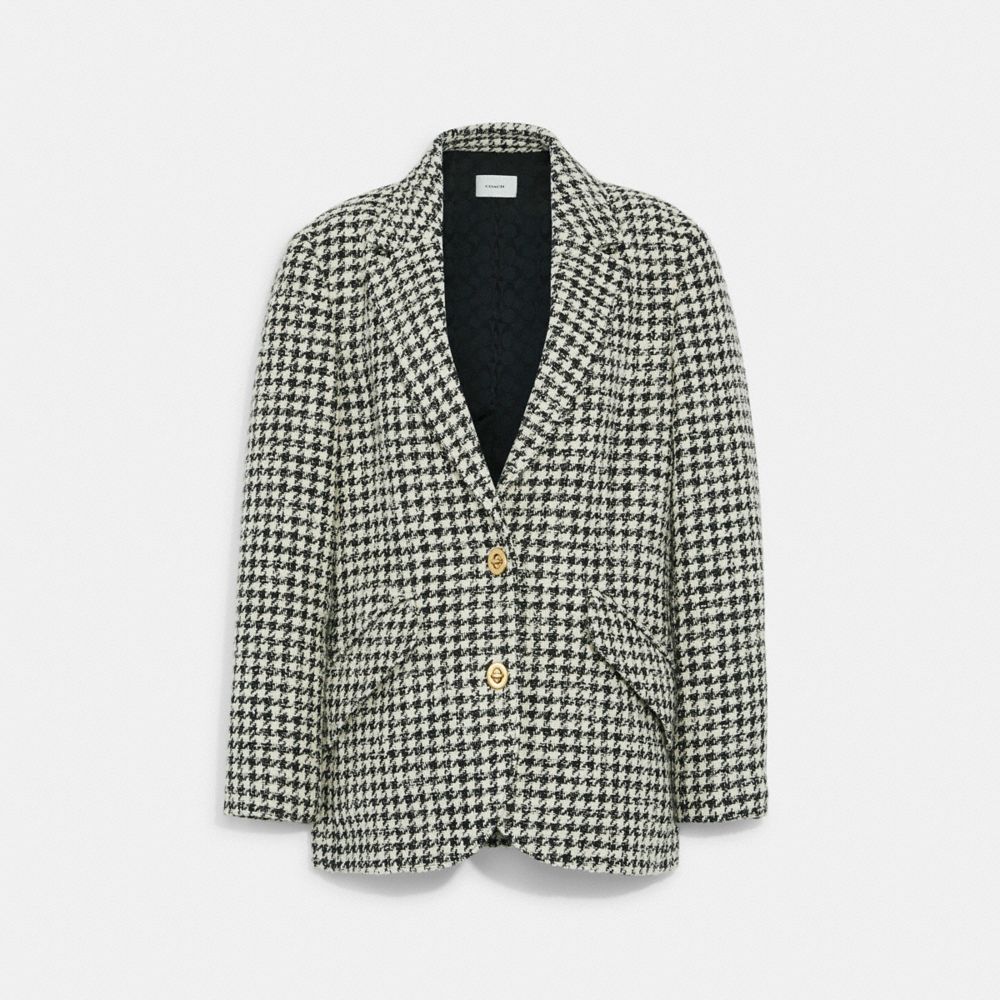 COACH®,Relaxed Summer Blazer,,Front View