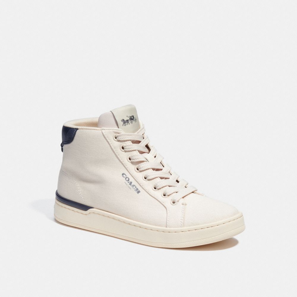 COACH®,Clip High Top Sneaker,,Front View