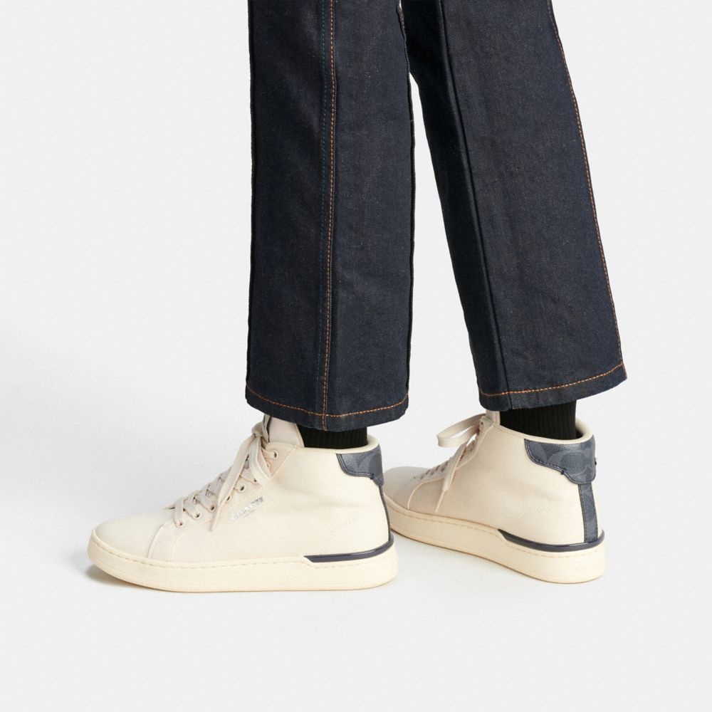 COACH®,Clip High Top Sneaker,,Detail View