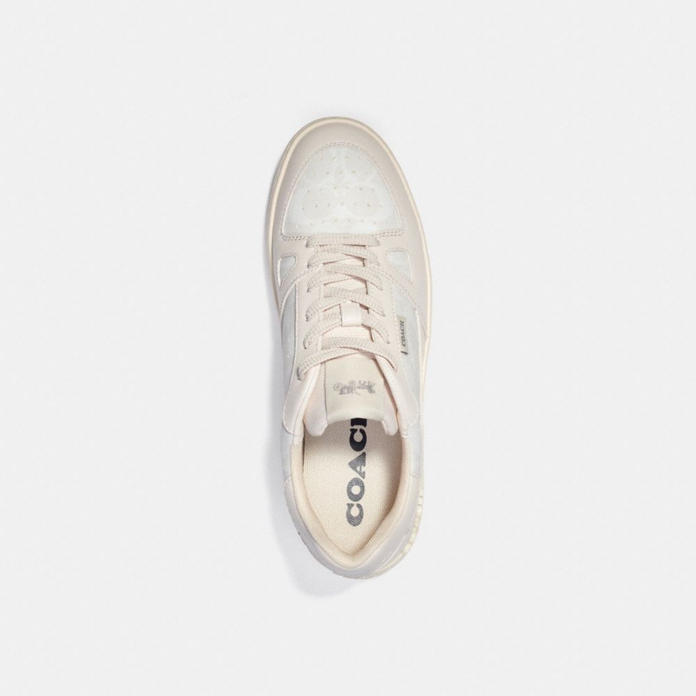 COACH®,CLIP COURT SNEAKER,Chalk,Inside View,Top View