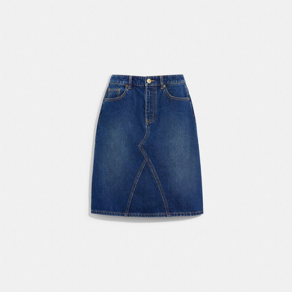 COACH®  Denim Skirt