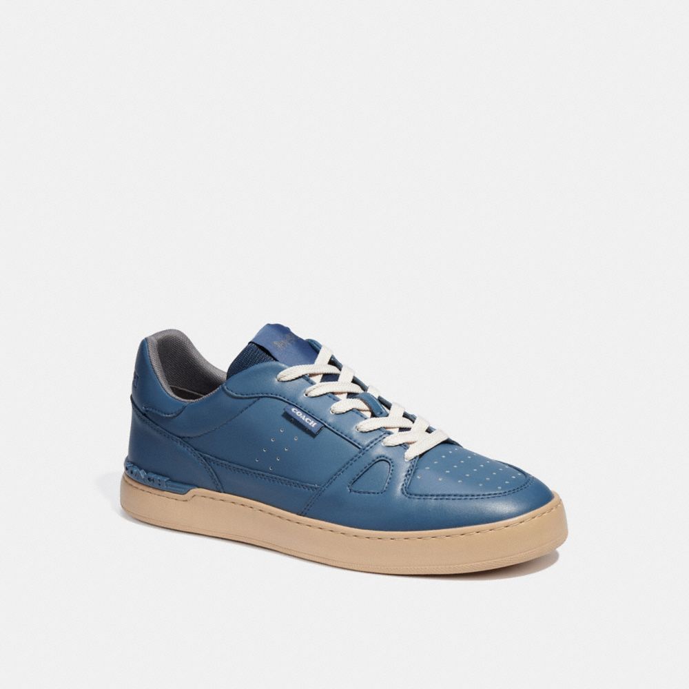 COACH®,CLIP COURT SNEAKER,Denim,Front View