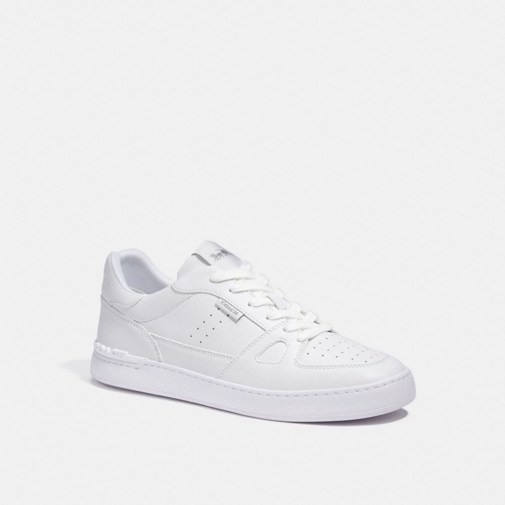 COACH®,CLIP COURT SNEAKER,Optic White,Front View