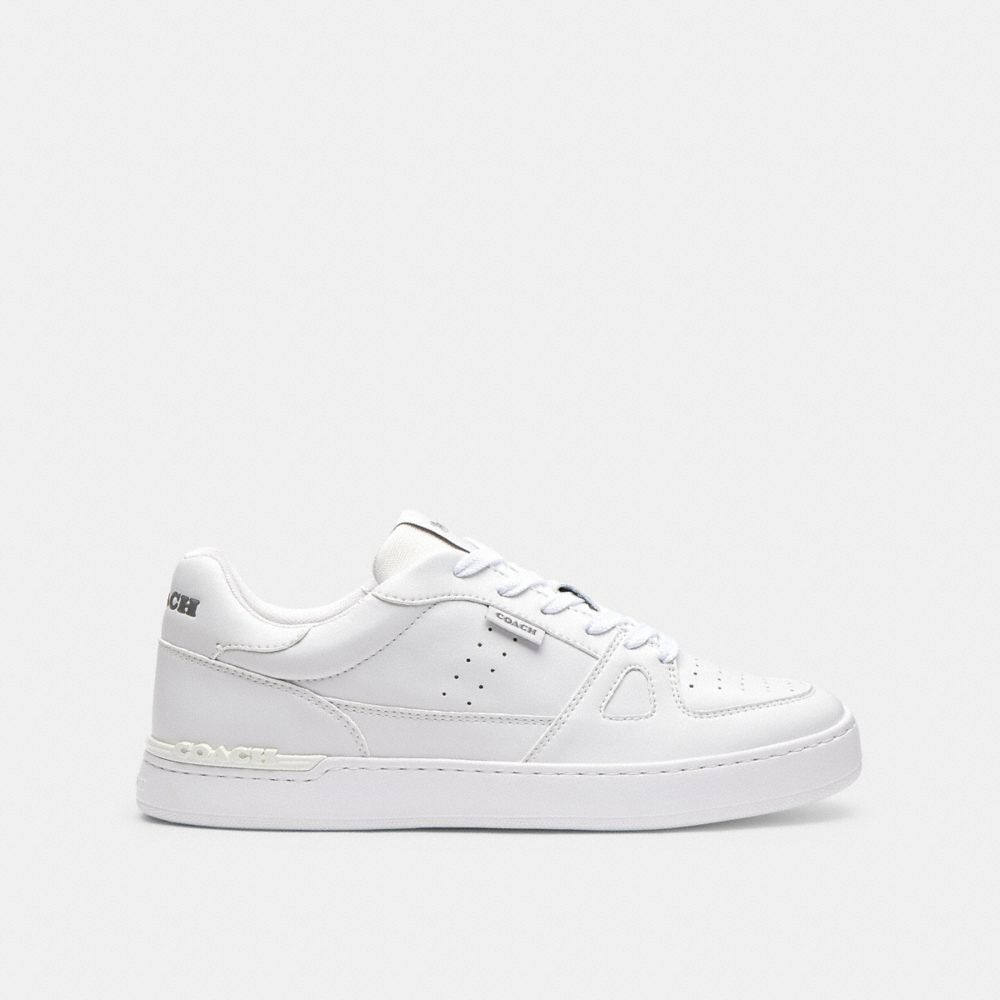 COACH®,CHAUSSURE DE SPORT CLIP COURT,Blanc optique,Angle View