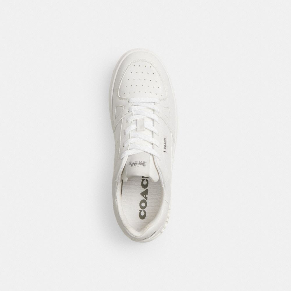 COACH®,CLIP COURT SNEAKER,Optic White,Inside View,Top View