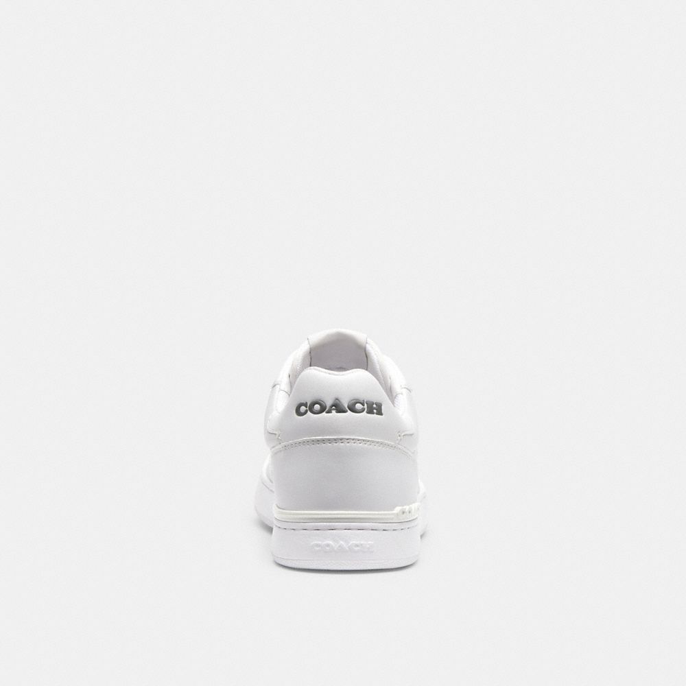 COACH®,Clip Court Sneaker,Rubber,Leather,Casual,Perforated,Casual,White,Alternate View