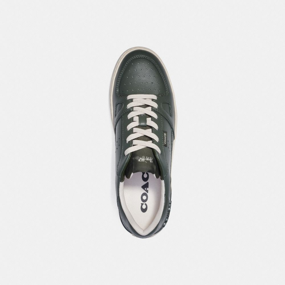 COACH®,CLIP COURT SNEAKER,Dark Shamrock,Inside View,Top View