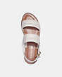 COACH®,HOPE SANDAL,Leather,Chalk,Inside View,Top View