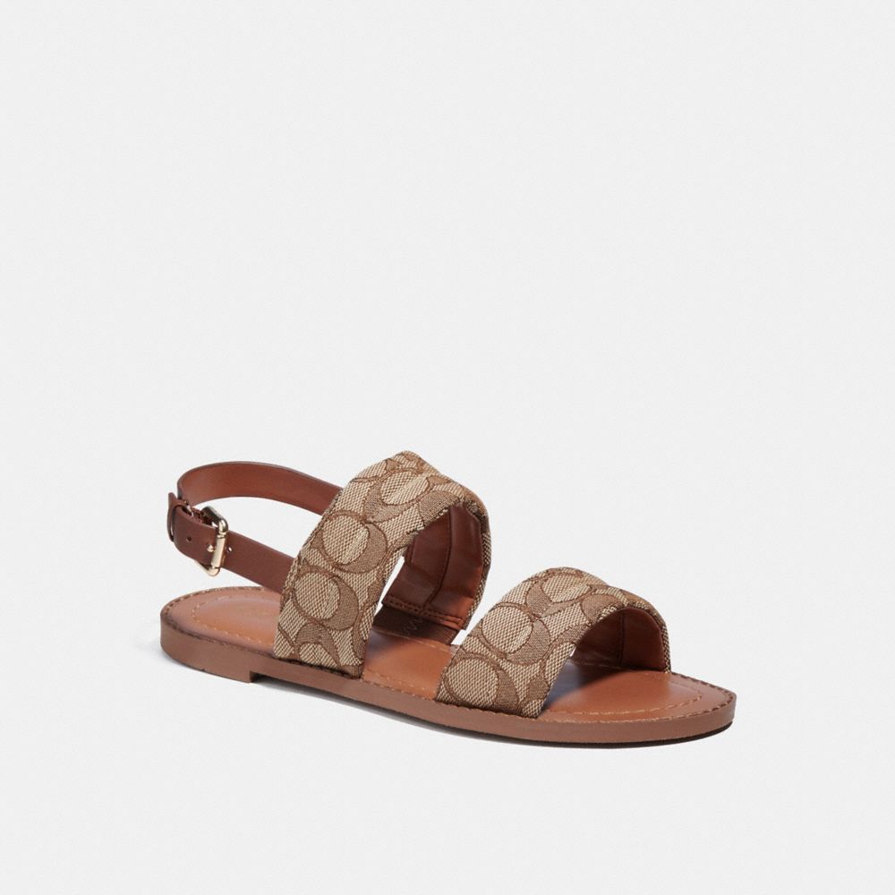 Coach sandals best sale with flower