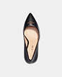 COACH®,ALYCE PUMP,Leather,Black,Inside View,Top View