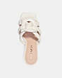 COACH®,KELLIE SANDAL,Leather,Chalk,Inside View,Top View
