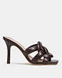 COACH®,KELLIE SANDAL,Leather,Maple,Angle View