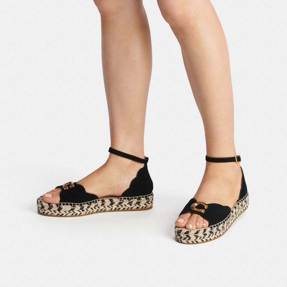 Coach hot sale wedge espadrilles