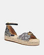 COACH®,DILLON ESPADRILLE,Signature Jacquard,Midnight Navy,Front View