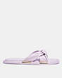 COACH®,BROOKLYN SANDAL,Leather,Violet,Angle View
