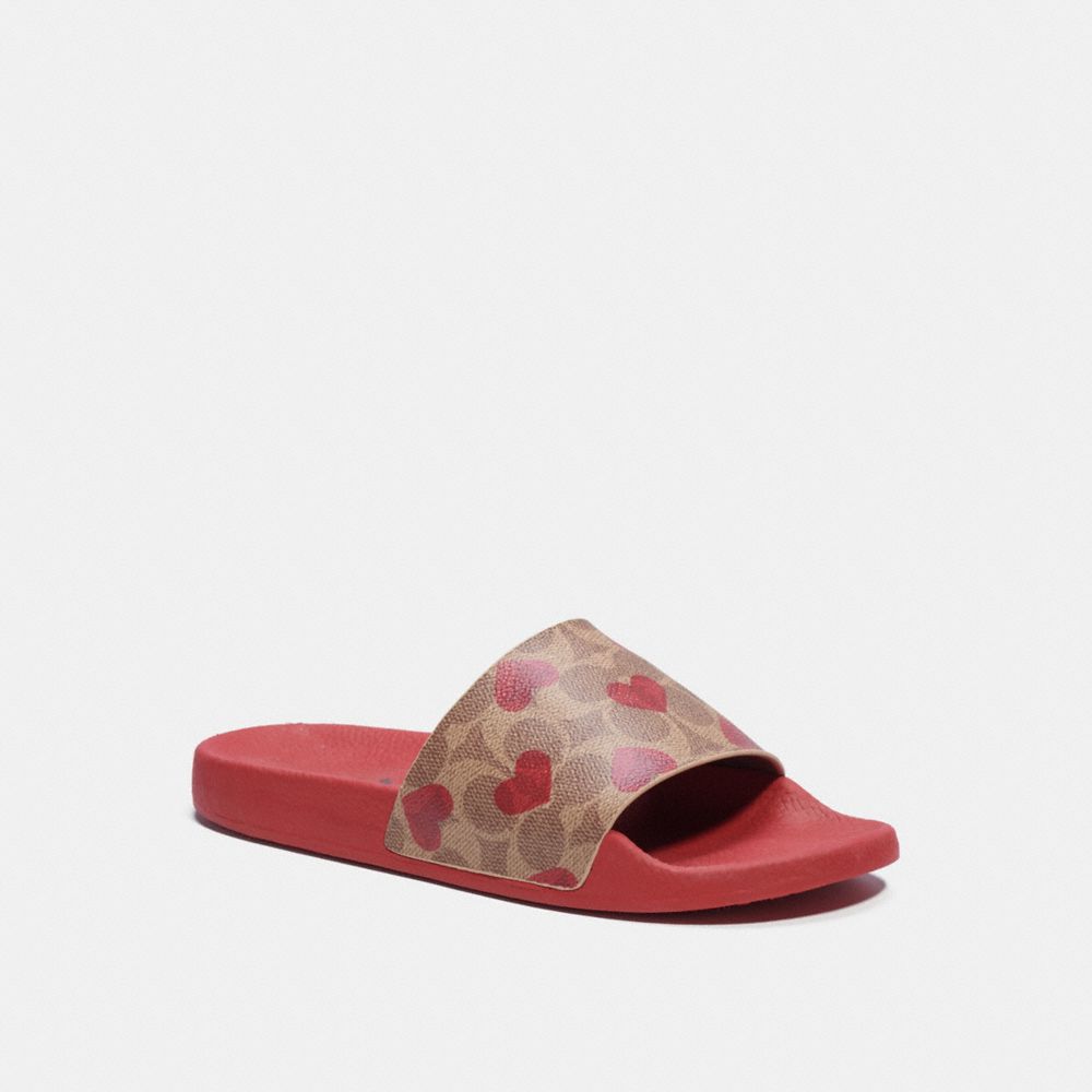 Coach store slides pink