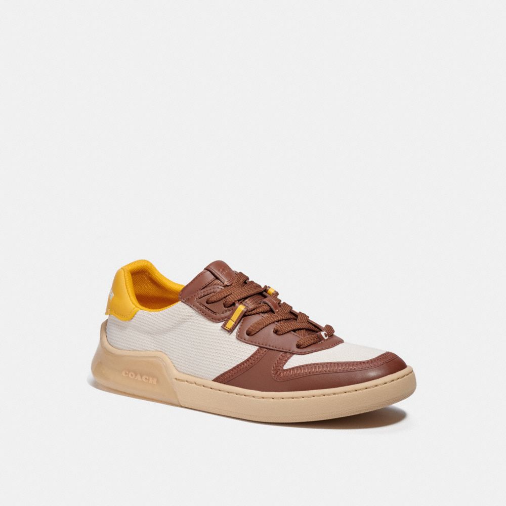 Coach Brown & Black Citysole Court Sneakers In Tan Black