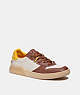 COACH®,CITYSOLE COURT SNEAKER,Leather,Saddle,Front View