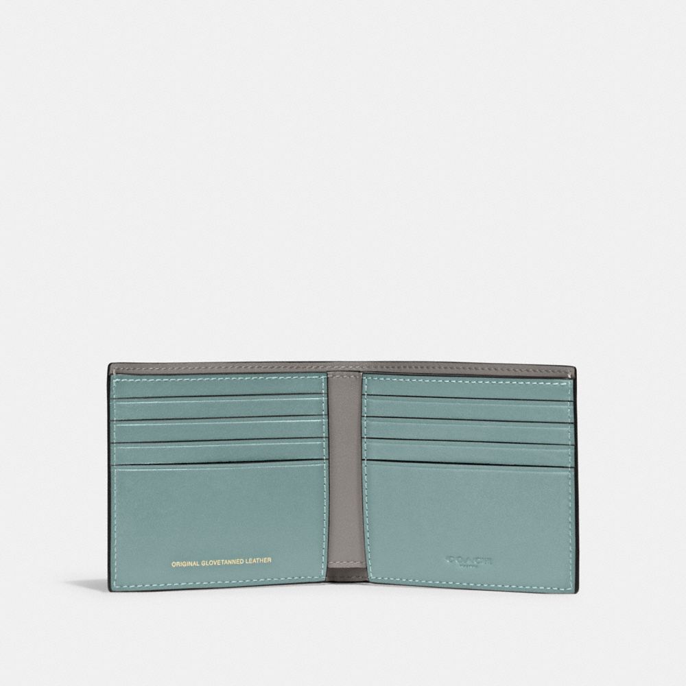 COACH®,Double Billfold Wallet With Trompe L'oeil,,Inside View,Top View