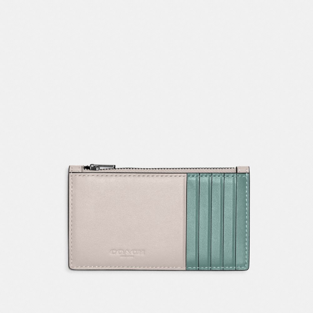 Zip Card Case With Trompe L'oeil
