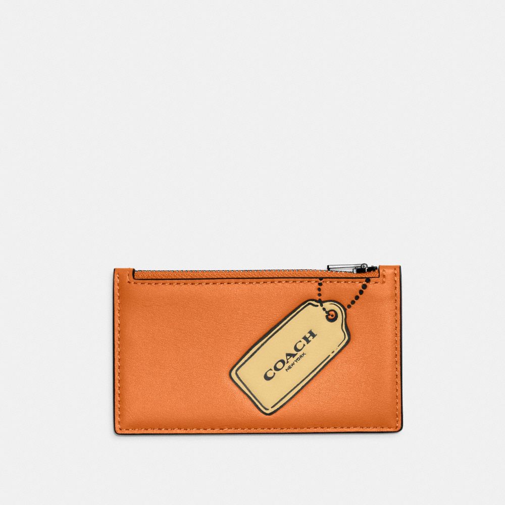 Coach l discount zip card case