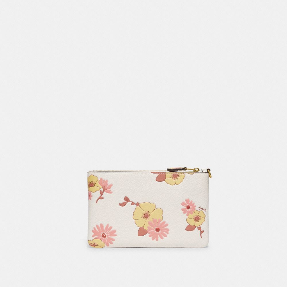 COACH®  Small Wristlet With Floral Embroidery