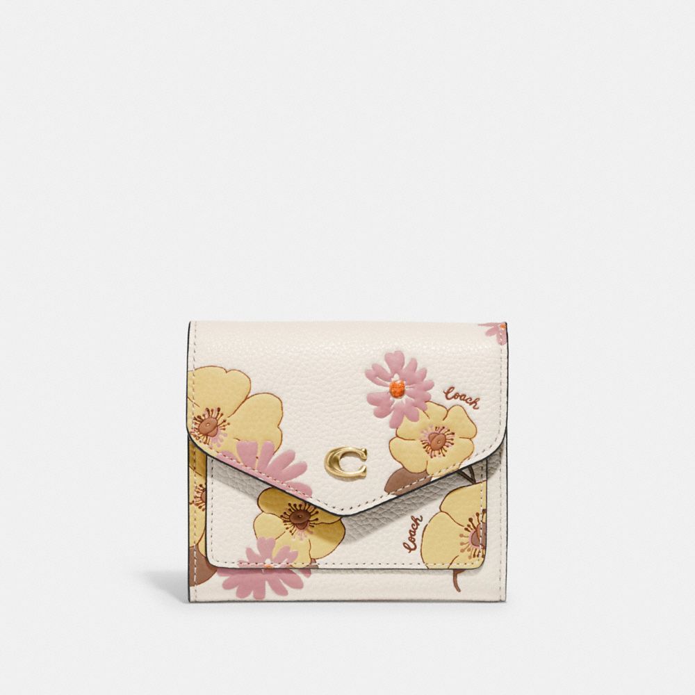 COACH Floral Printed Leather Wyn Small Wallet - Macy's