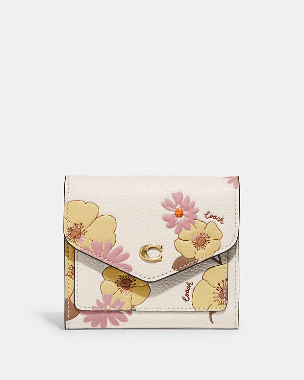 COACH®: Small Wallet With Floral Bow Print