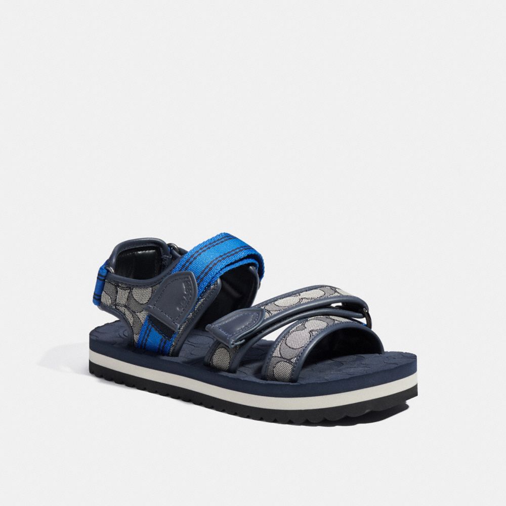 COACH Sport Sandal In Signature Jacquard