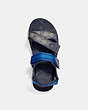 COACH®,SPORT SANDAL IN SIGNATURE JACQUARD,Signature Jacquard,Midnight Navy,Inside View,Top View