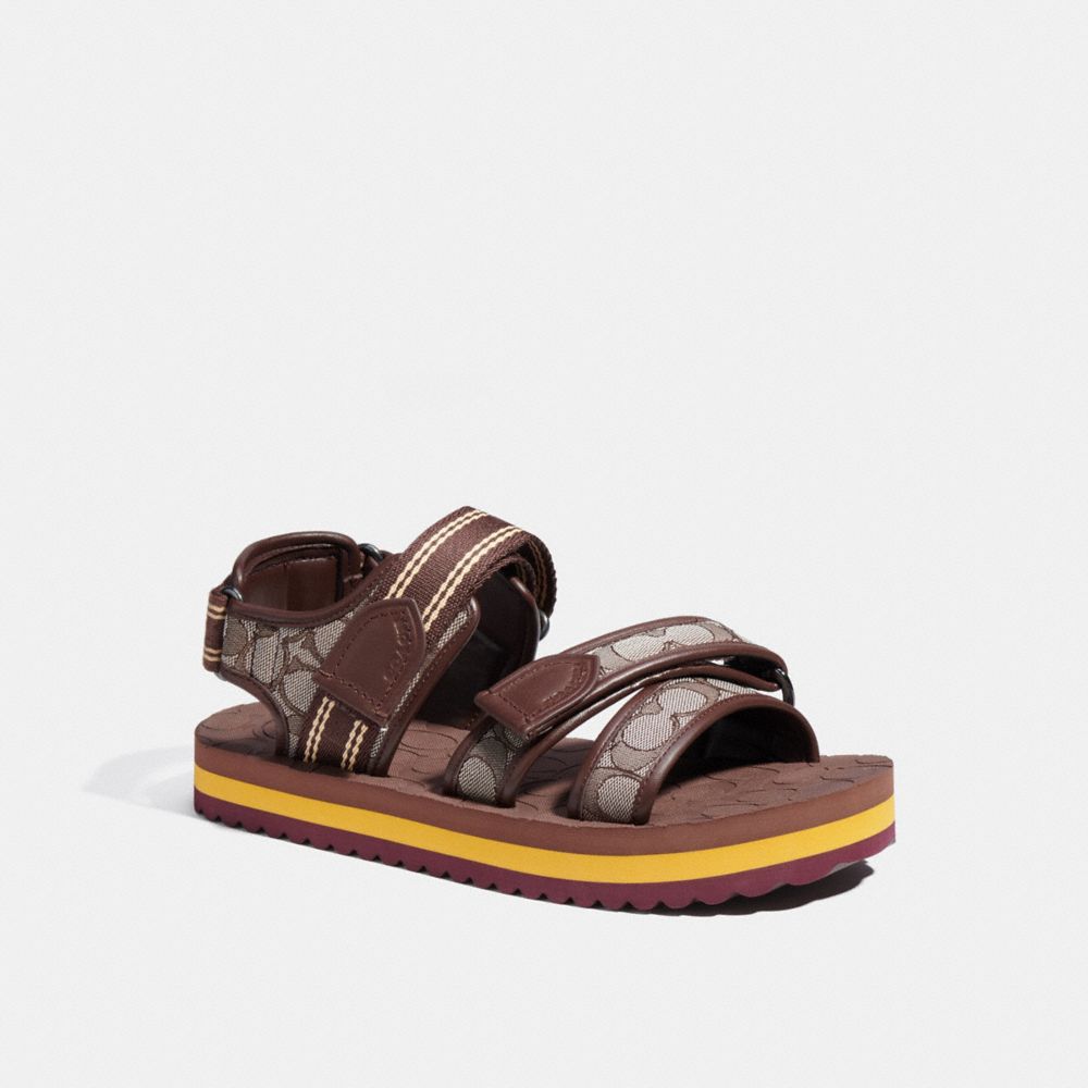 COACH® Sport Sandal In Signature Jacquard