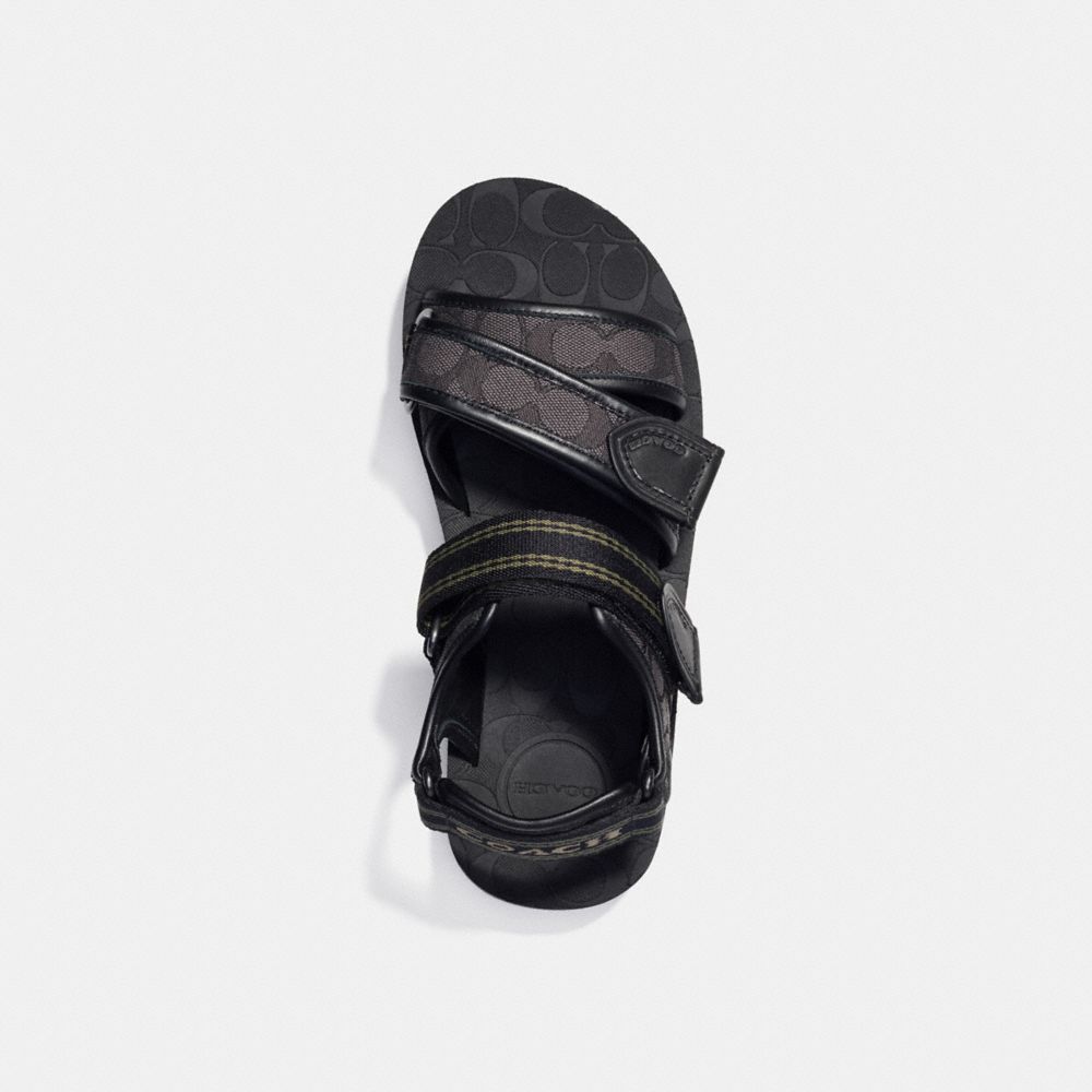 COACH Sport Sandal In Signature Jacquard