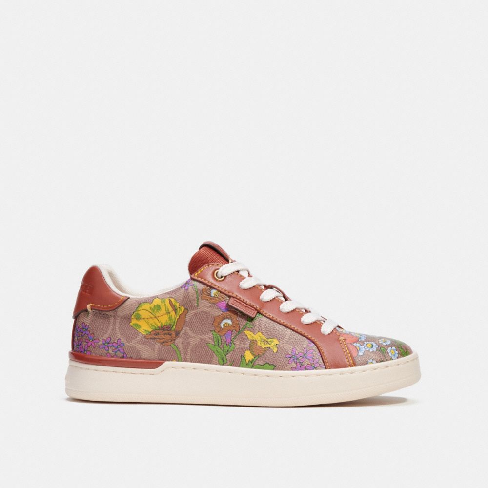 COACH®,Lowline Low Top Sneaker,,Angle View