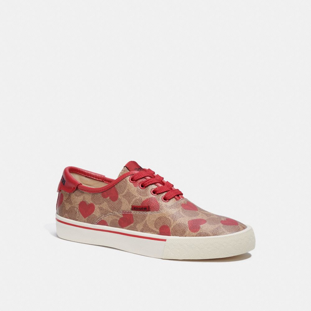 Women's sneakers with hearts print from Coach - مون اوتليت Moon