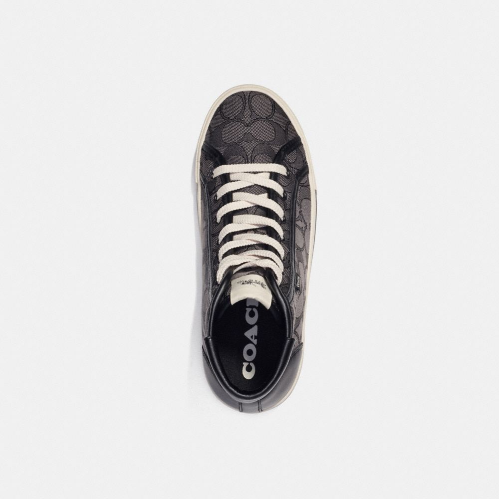 COACH®  Citysole High Top Platform Sneaker In Signature Jacquard