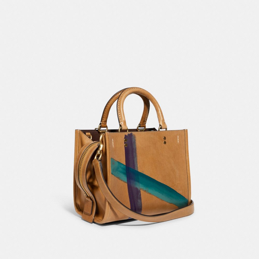 Coach X Kōki, Rogue Bag 25 In Original Natural Leather With Daisy